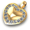 Chic Round Diamonds 0.65CT Heart Pendant