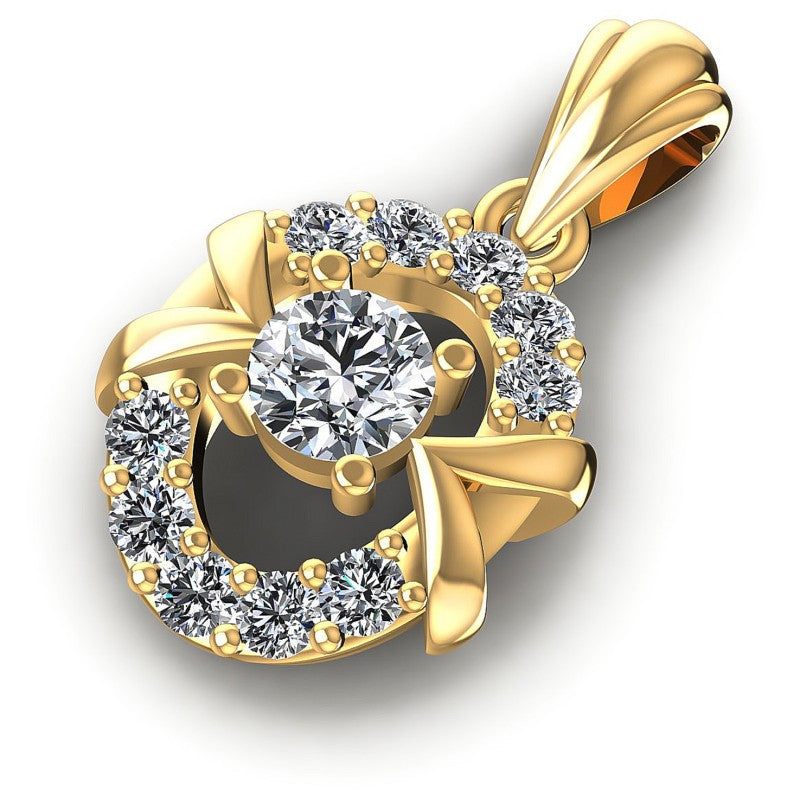 Classic Round Diamonds 0.40CT Fashion Pendant