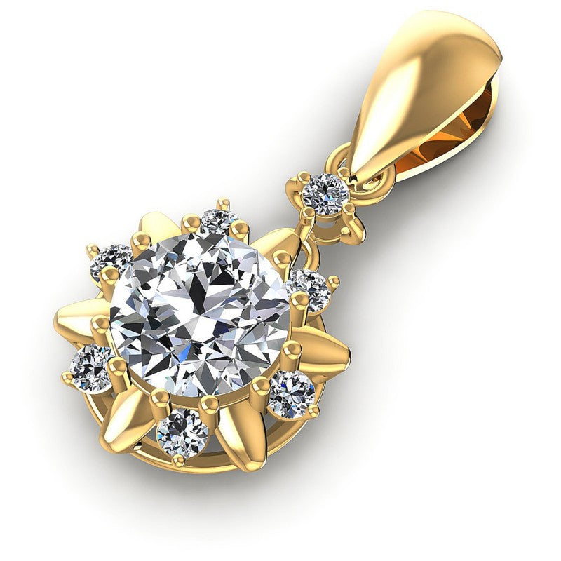 Brilliant Round Diamonds 1.00CT Fashion Pendant