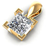 Princess Diamonds 0.35CT Solitaire Pendant in 14KT Rose Gold