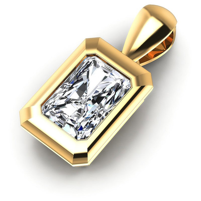 Radiant Diamonds 0.35CT Solitaire Pendant in 14KT Rose Gold