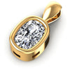 Cushion Diamonds 0.35CT Solitaire Pendant in 14KT Rose Gold