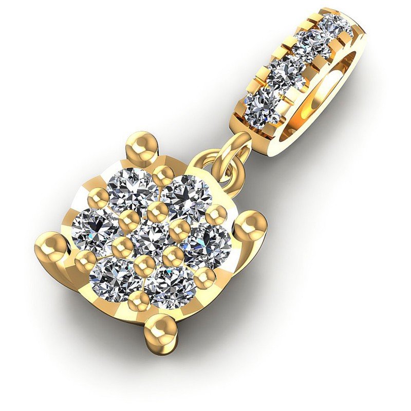 Distinctive Round Diamonds 0.20CT Fashion Pendant