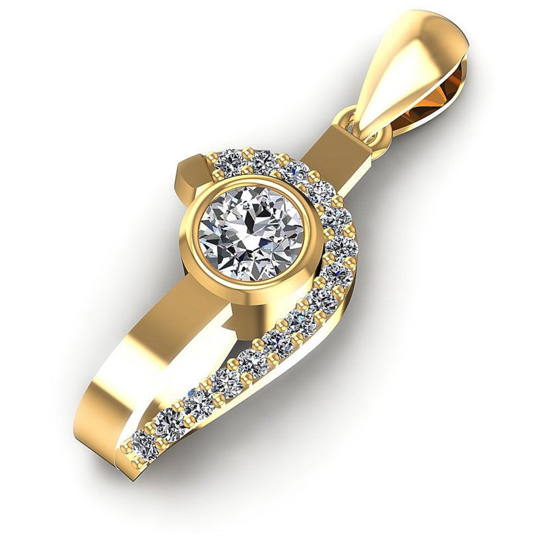 Spectacular Round Diamonds 0.40CT Fashion Pendant