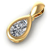 Pear Diamonds 0.35CT Solitaire Pendant in 14KT Rose Gold