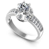 Round Diamonds 0.70CT Engagement Ring in 14KT White Gold