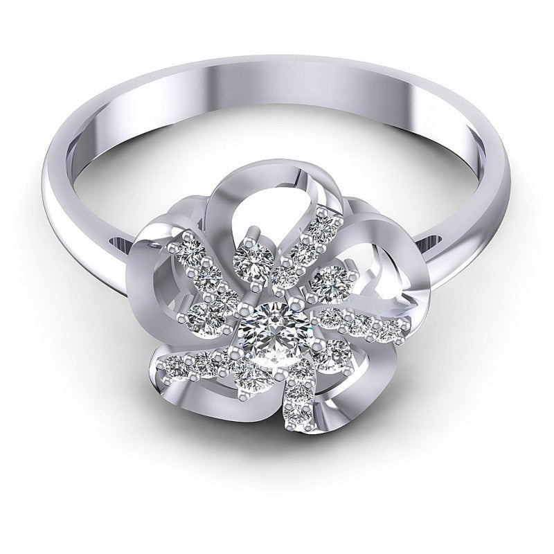 Round Diamonds 0.30CT Fashion Ring in 14KT Yellow Gold