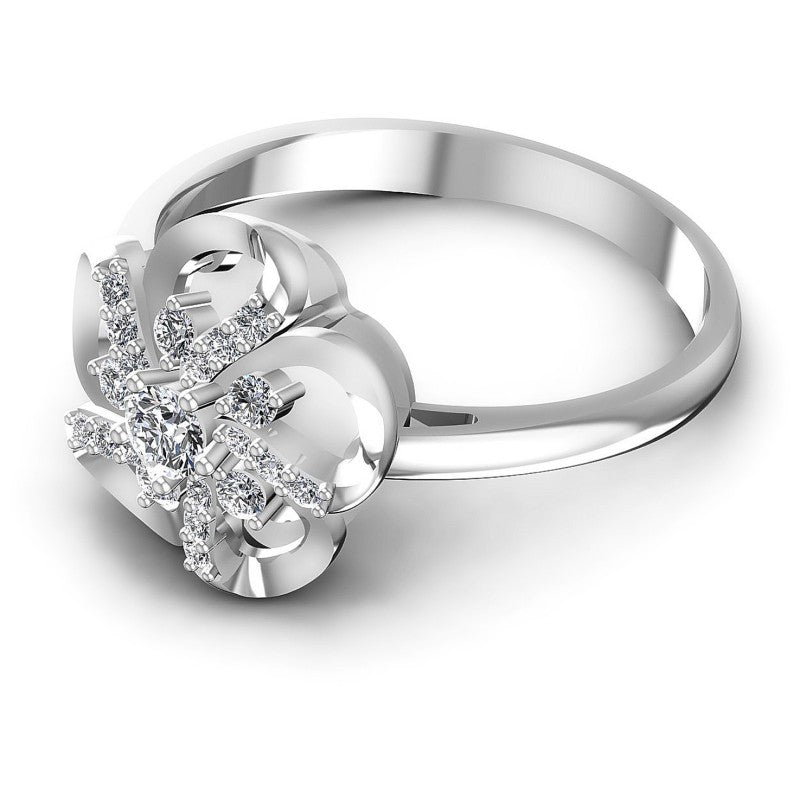 Round Diamonds 0.30CT Fashion Ring in 14KT Rose Gold