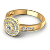 Round Diamonds 0.55CT Halo Ring in 14KT Rose Gold