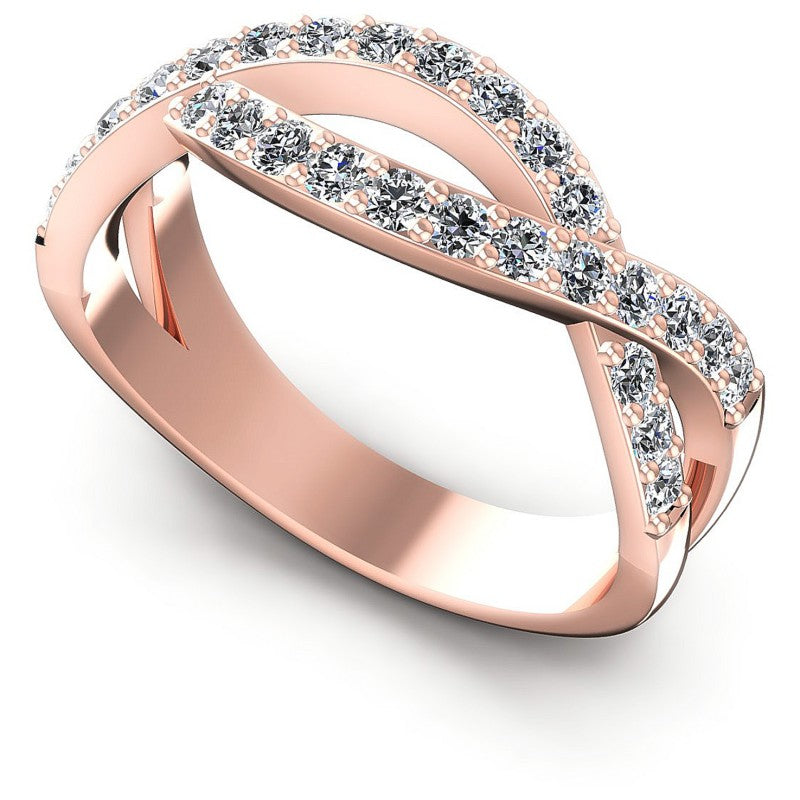 Round Diamonds 0.65CT Diamonds Wedding Band in 18KT White Gold