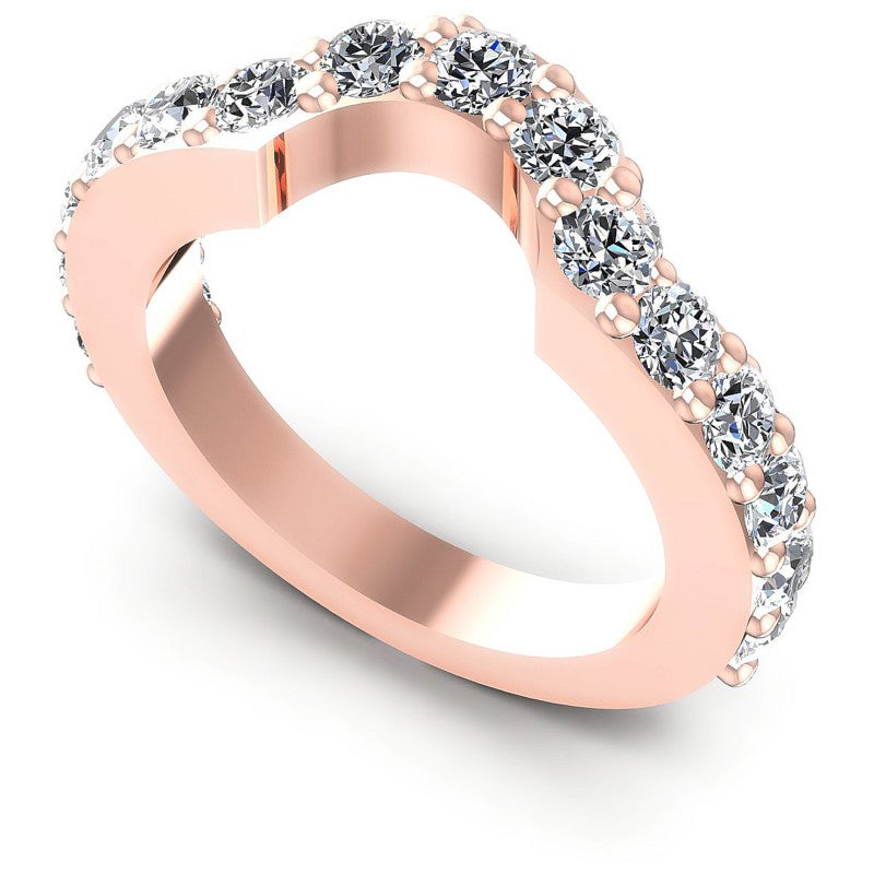 Round Diamonds 2.35CT Diamonds Wedding Band in 18KT White Gold