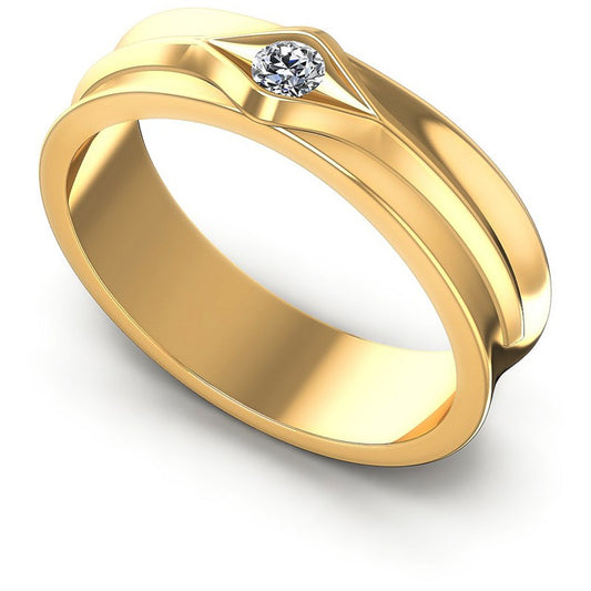 Round Cut Diamonds Solitaire Ring in 14KT White Gold