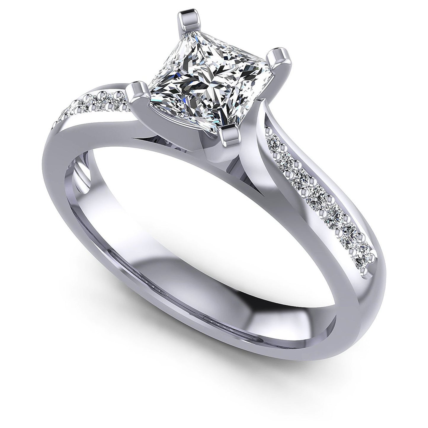 0.50CT Round  Cut Diamonds Engagement Rings