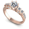 Round Diamonds 0.85CT Engagement Ring in 18KT White Gold