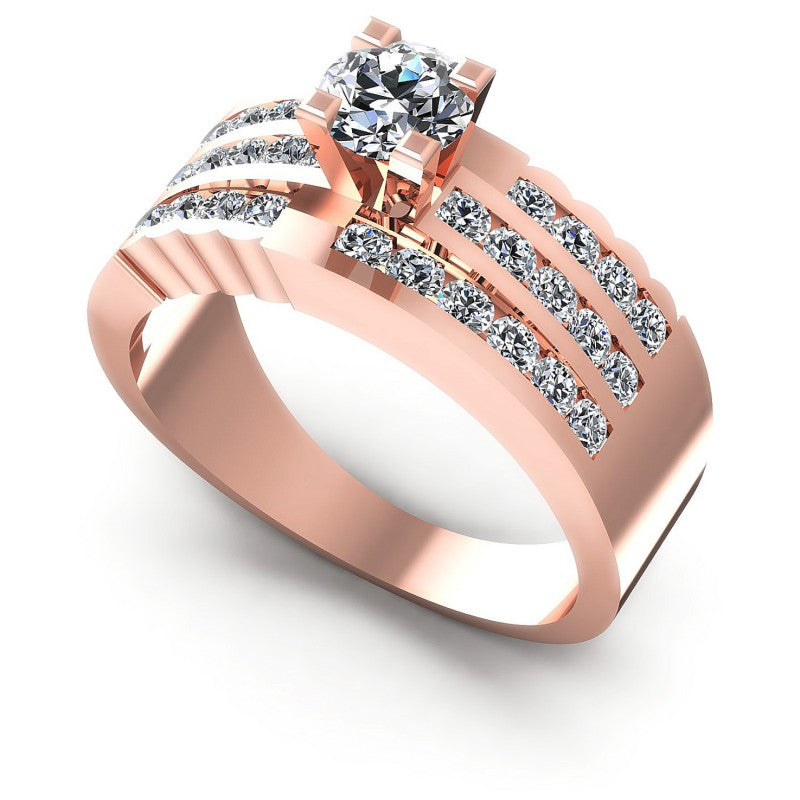 Round Diamonds 1.15CT Engagement Ring in 18KT White Gold