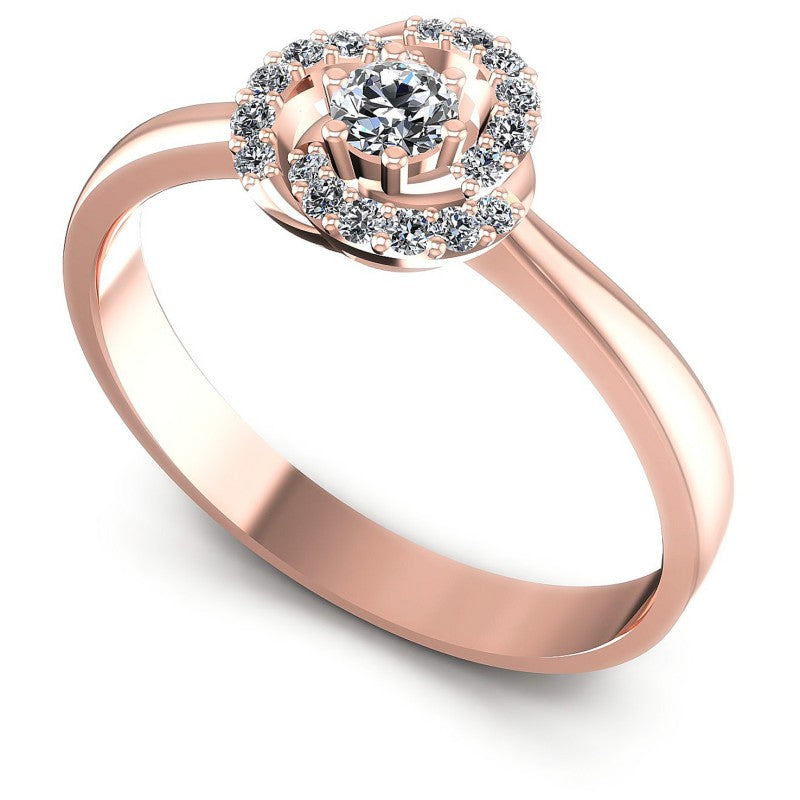 Round Diamonds 0.30CT Fashion Ring in 18KT White Gold