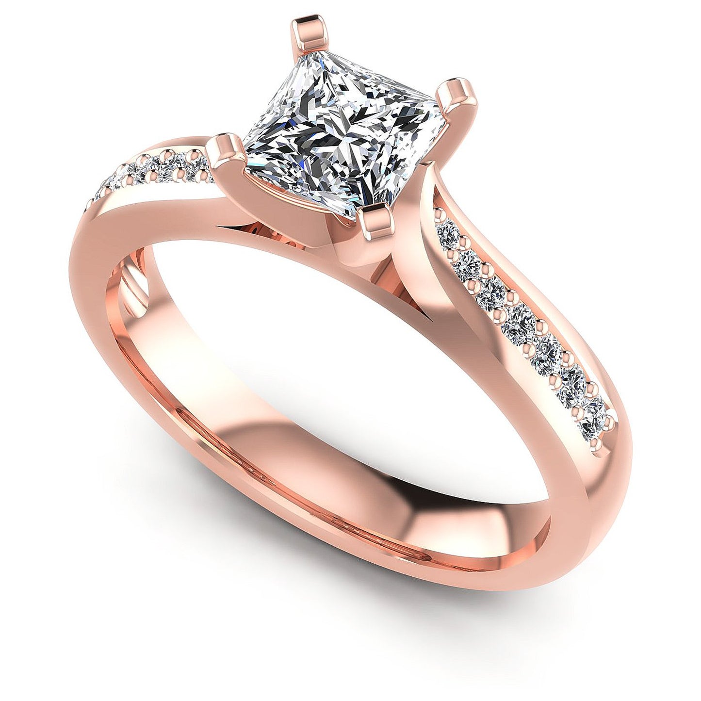 0.50CT Round  Cut Diamonds Engagement Rings