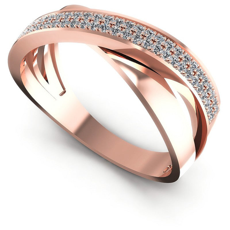 Round Diamonds 0.30CT Diamonds Wedding Band in 18KT White Gold