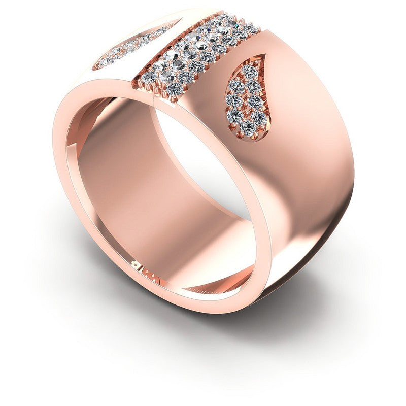 Round Diamonds 0.55CT Diamonds Wedding Band in 18KT White Gold