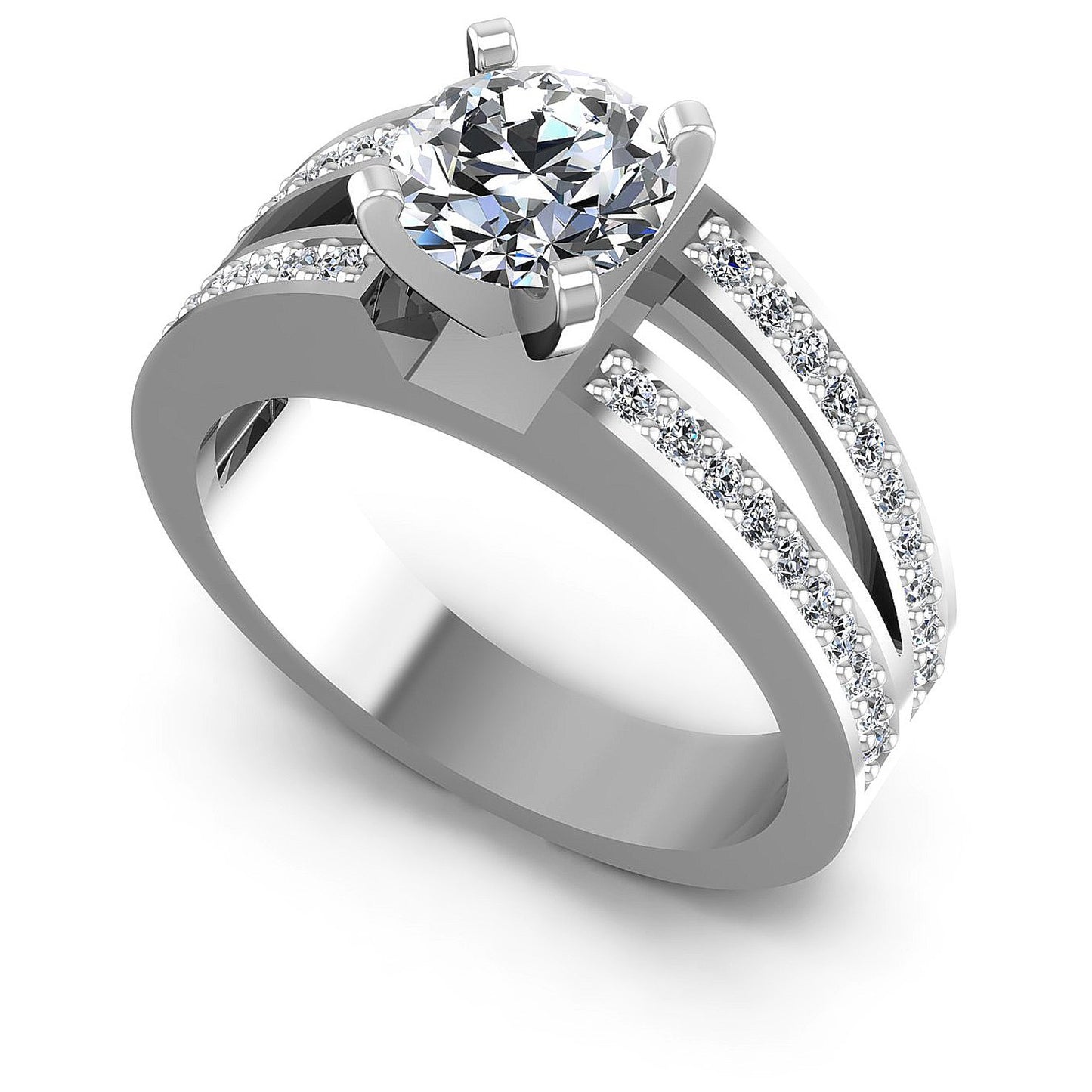 0.80CT Round  Cut Diamonds Engagement Rings