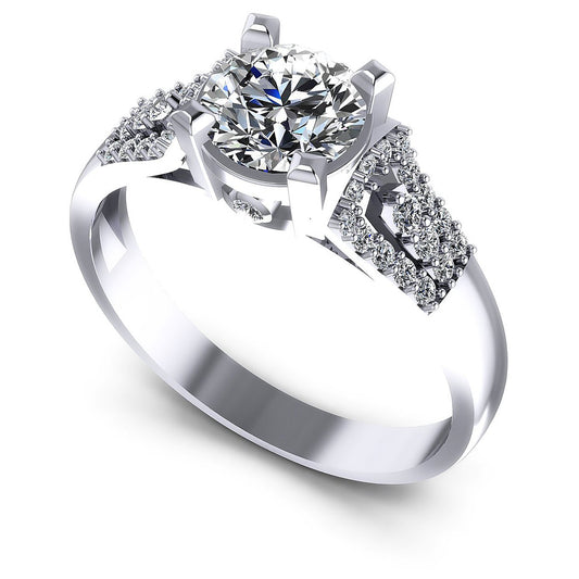 0.65CT Round  Cut Diamonds Engagement Rings