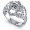 Round Diamonds 1.20CT Engagement Ring in 14KT White Gold