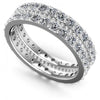 Round Cut Diamonds Eternity Ring in 14KT White Gold