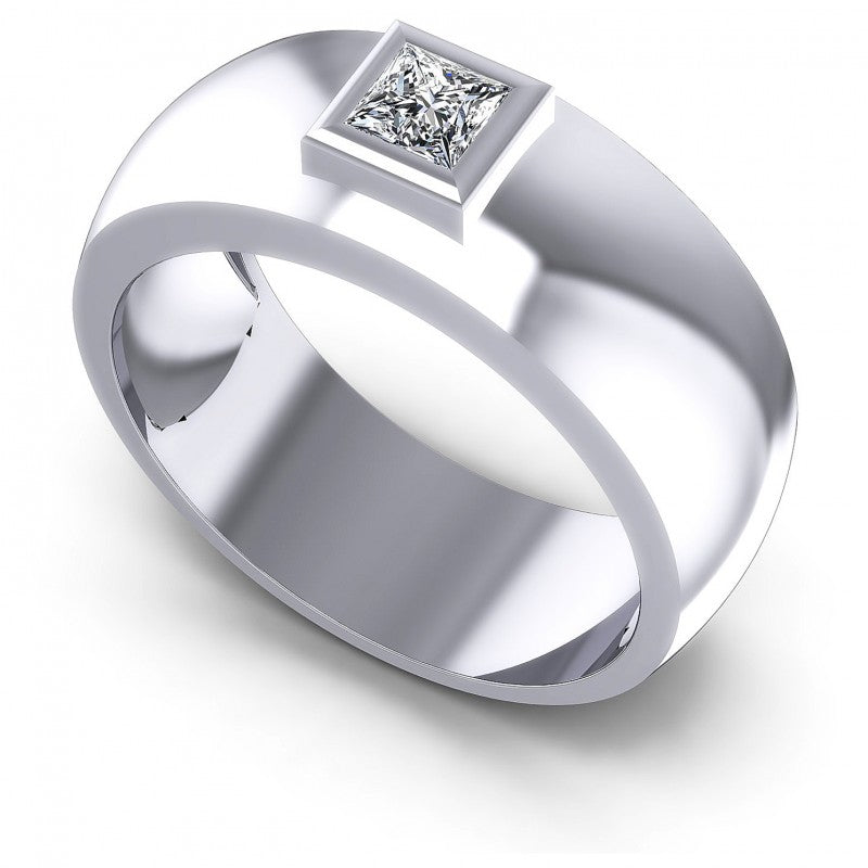 Princess Diamonds 0.35CT Solitaire Ring in 14KT White Gold