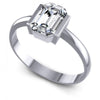 Emerald Diamonds 0.35CT Solitaire Ring in 14KT White Gold