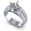 1.20CT Princess And Round  Cut Diamonds Engagement Rings