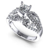 1.25CT Princess And Round And Marquise  Cut Diamonds Engagement Rings