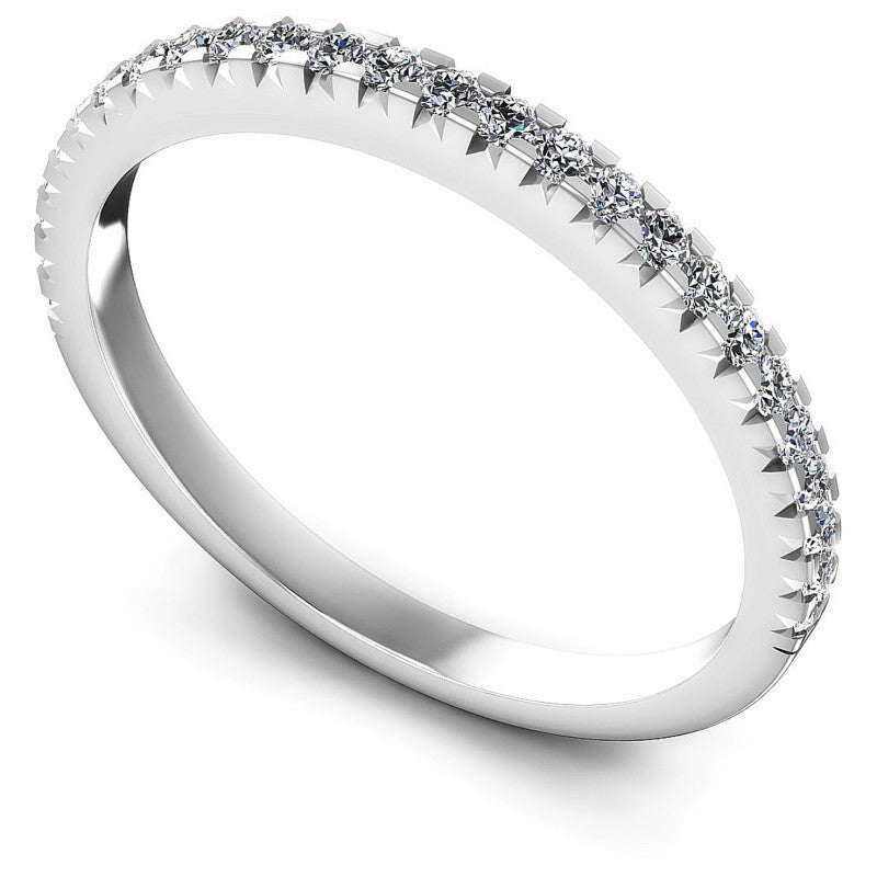 Round Diamonds 0.30CT Diamonds Wedding Band in 14KT White Gold