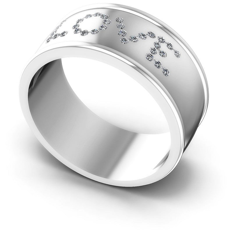 Round Diamonds 0.20CT Diamonds Wedding Band in 14KT White Gold
