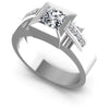 Princess Diamonds 0.55CT Engagement Ring in 14KT White Gold