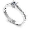Round Diamonds 0.45CT Engagement Ring in 14KT White Gold