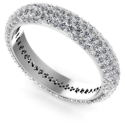Round Diamonds 1.25CT Eternity Ring in 14KT White Gold