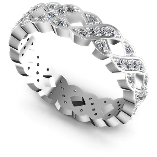 Round Diamonds 0.45CT Eternity Ring in 14KT White Gold