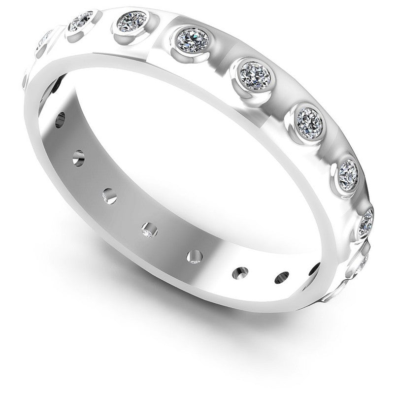 Round Diamonds 0.25CT Eternity Ring in 14KT White Gold