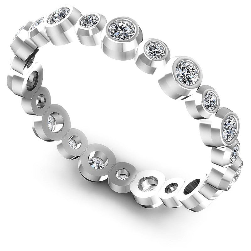 Round Diamonds 0.35CT Eternity Ring in 14KT White Gold