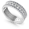 Round Diamonds 1.35CT Eternity Ring in 14KT White Gold