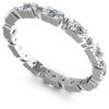 Round Diamonds 0.45CT Eternity Ring in 14KT White Gold