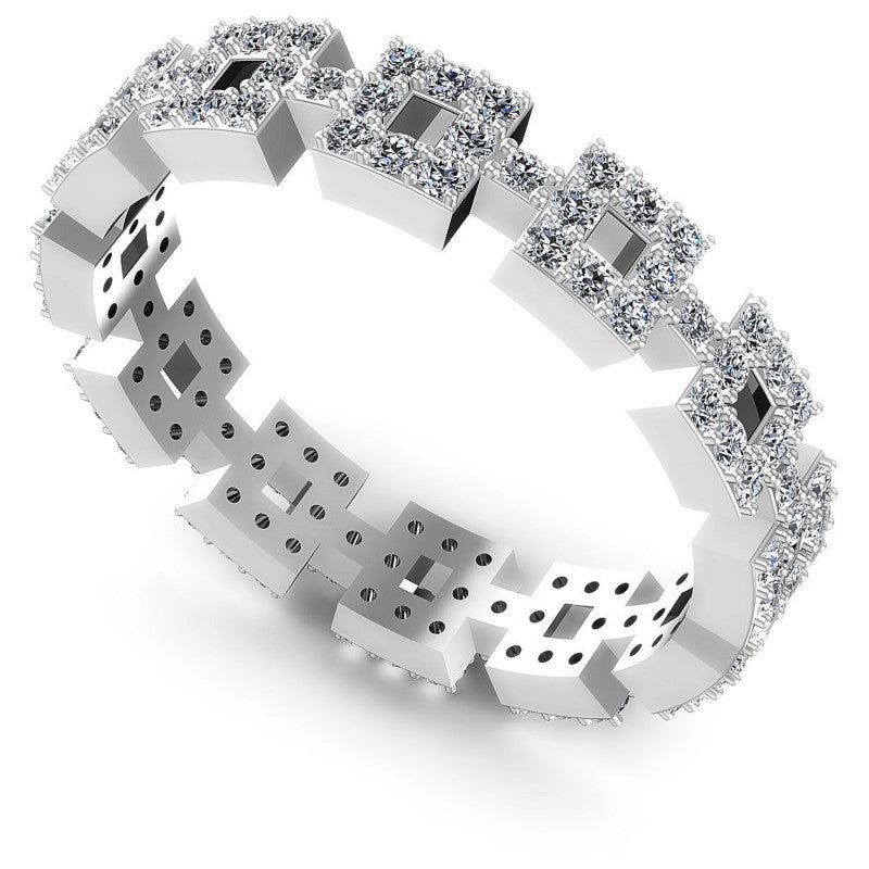Round Diamonds 0.65CT Eternity Ring in 14KT White Gold