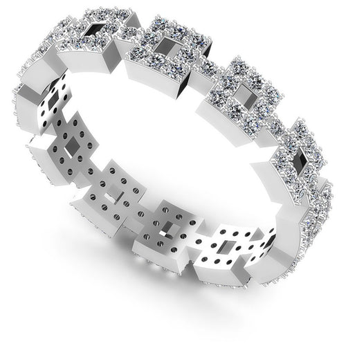 Round Diamonds 0.65CT Eternity Ring in 14KT White Gold