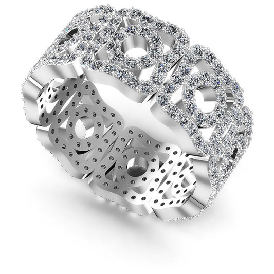 Round Diamonds 1.65CT Eternity Ring in 14KT White Gold