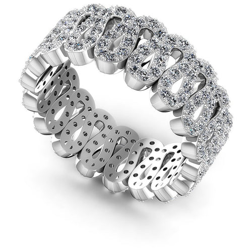 Round Diamonds 1.55CT Eternity Ring in 14KT White Gold