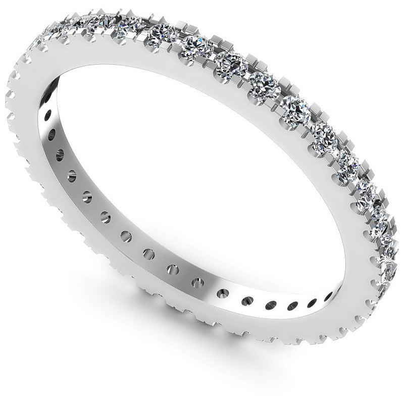 Round Diamonds 0.45CT Eternity Ring in 14KT White Gold
