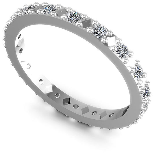 Round Diamonds 0.40CT Eternity Ring in 14KT White Gold