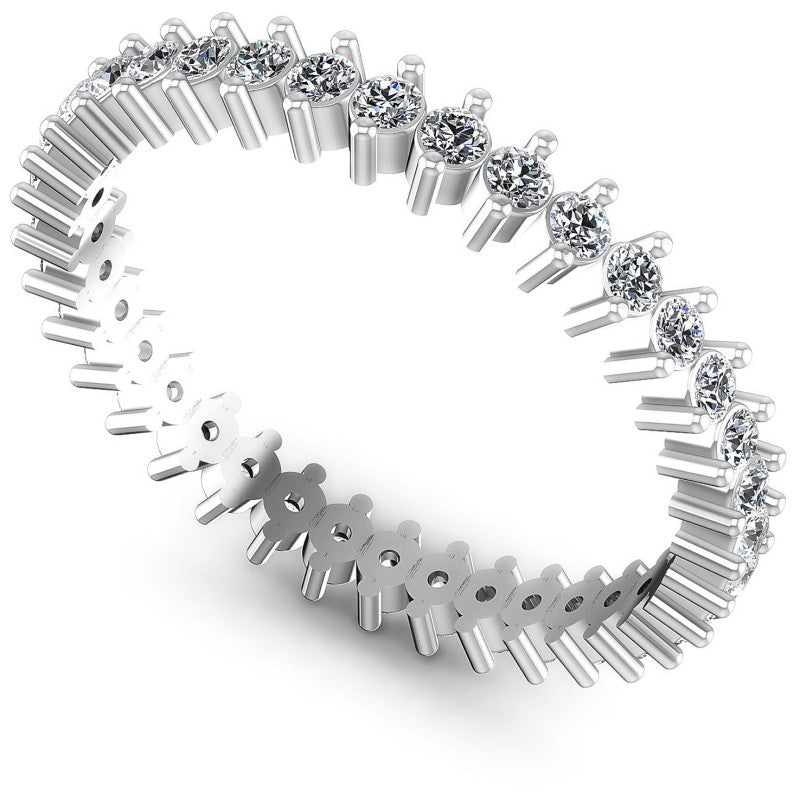 Round Diamonds 0.45CT Eternity Ring in 14KT White Gold