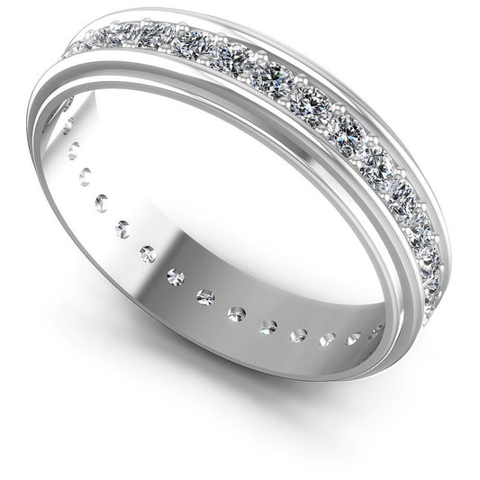 Round Diamonds 1.00CT Eternity Ring in 14KT White Gold