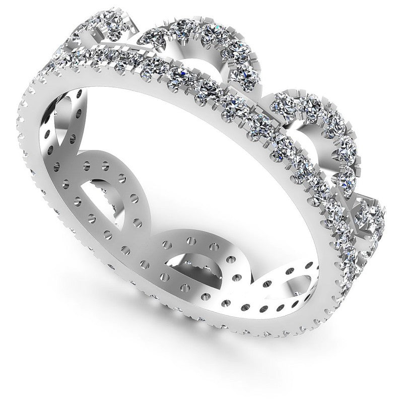 Round Diamonds 1.05CT Eternity Ring in 14KT White Gold